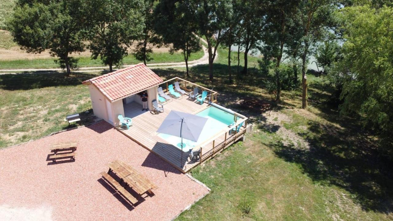 Maison De Campagne, Bord De Lac, Piscine, Billard 11 Per Plieux Bagian luar foto
