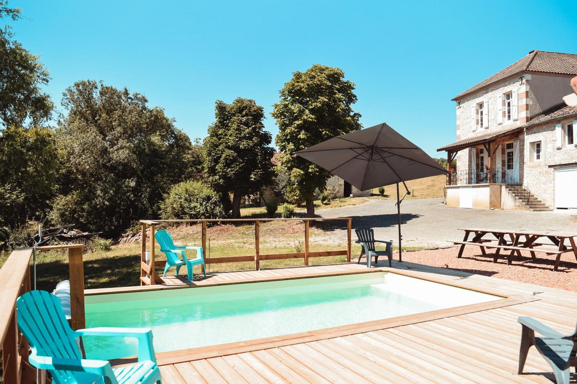 Maison De Campagne, Bord De Lac, Piscine, Billard 11 Per Plieux Ruang foto